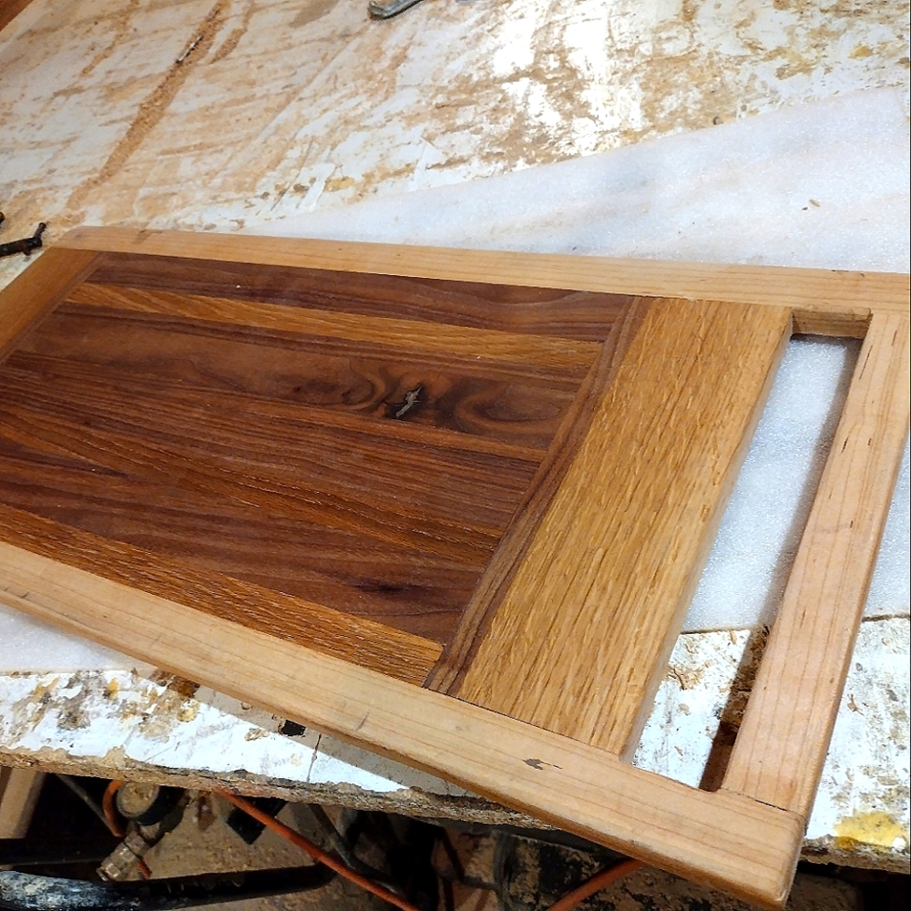 One of a kind handcrafted cutting board w/ handle charcuterie board